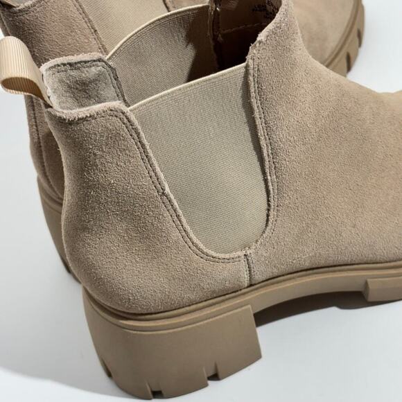 Steve Madden Sand Howler Chelsea Lug Sole Block Heel Ankle Boots Size 8.5 - Picture 5 of 12